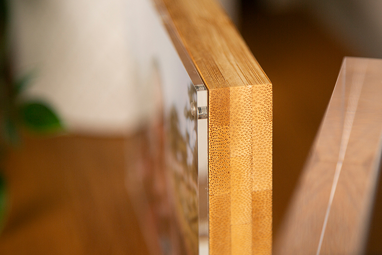 Fotoblock aus Bambusholz