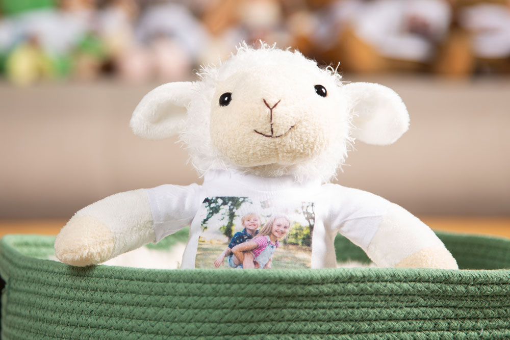 Kuscheltier mit T-Shirt Print