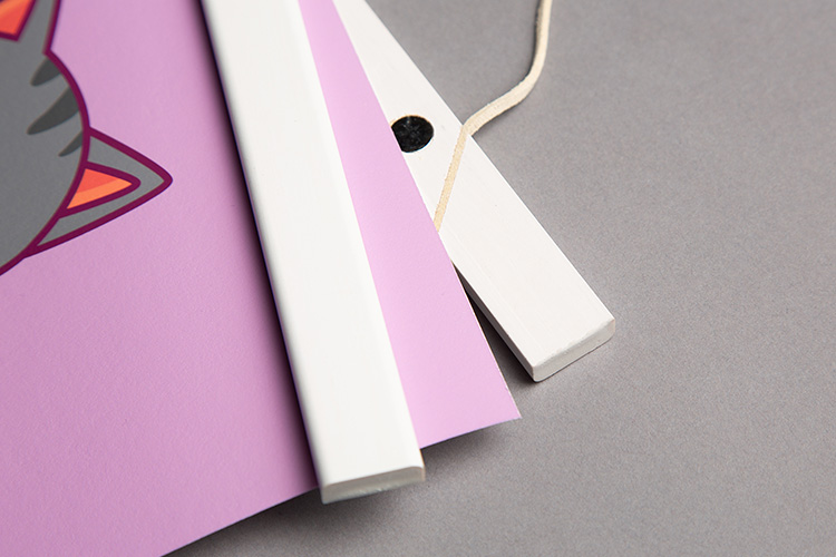 Posterleiste 22 cm Weiß