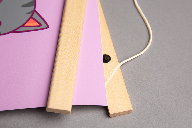 Posterleiste 30 cm Eiche