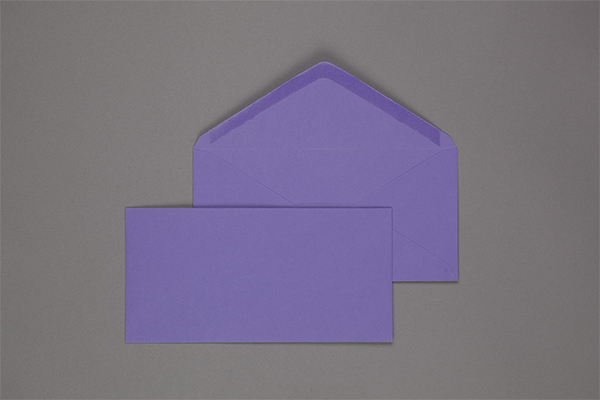 Umschlag 110 x 220 mm - Violett