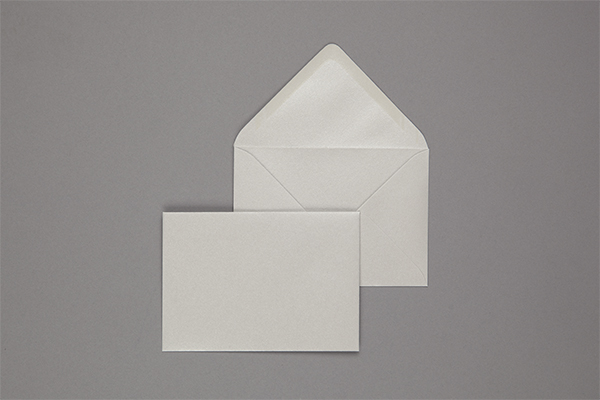 Umschlag 114 x 162 mm - Silber