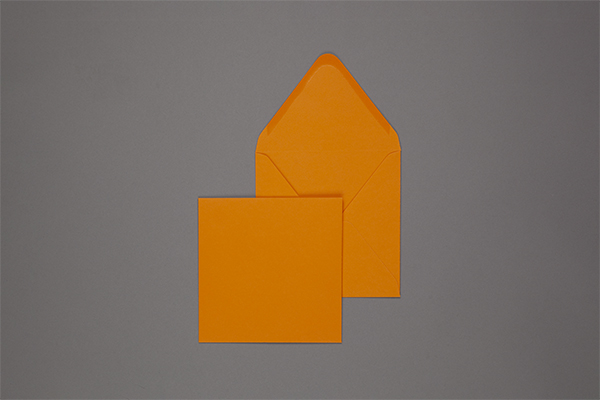 Umschlag 160 x 160 mm - Orange