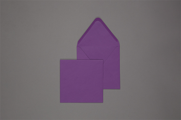 Umschlag 160 x 160 mm - Violett